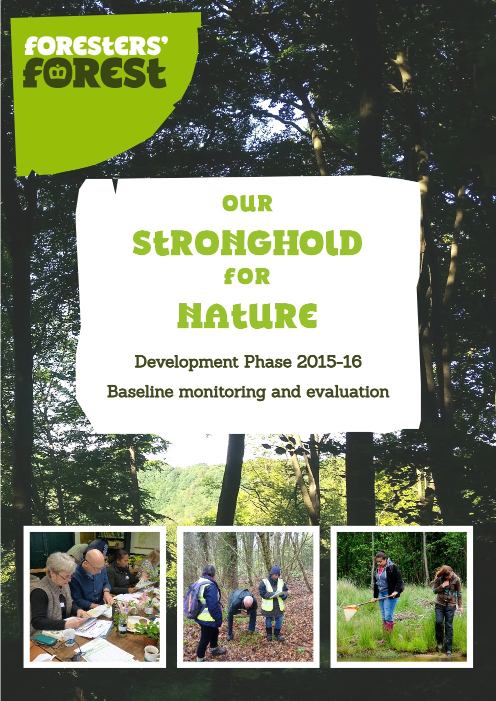 a picture of the front cover of GCER's Biodiversity Baseline Report for the Foresters' Forest HLF project